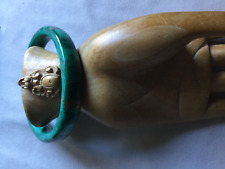 Bracelet pierre semi précieuse malachite en parfait état.