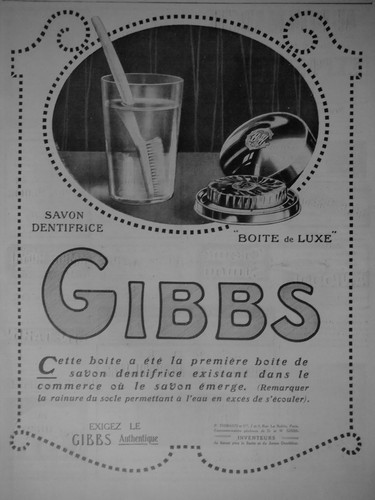 Publicité 1920 gibbs savon - publicitÉ,