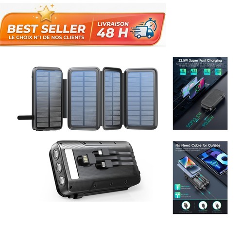 Batterie externe solaire - externe,