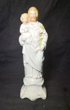 Statue biscuit Saint-Joseph vintage