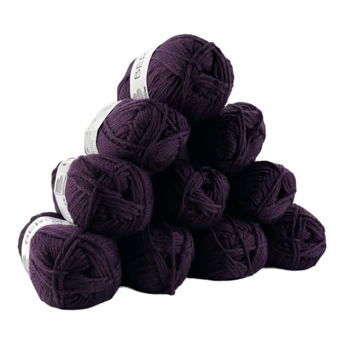 Pelotes laine violet - de,