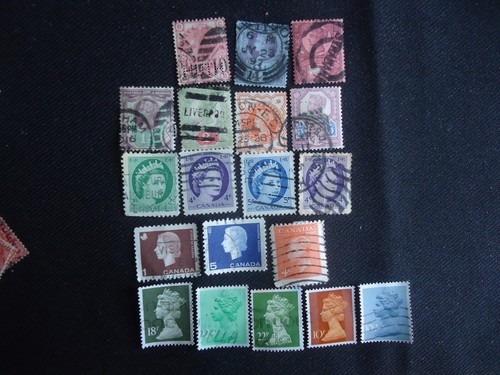 Lot timbres canada - lot, canada-