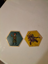 2 AUTOCOLLANTS TINTIN HADDOCK