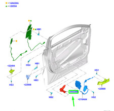 Actionneur de porte avant