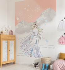 Fille Papier Peint Frozen Hiver Magique 200x280 CM Décoration Murale Elsa Pastel
