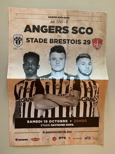 Programme angers sco - angers, brest