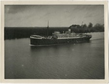 Photo Bateau Rivière de Saigon Vietnam Tirage Argentique Original Vers 1930