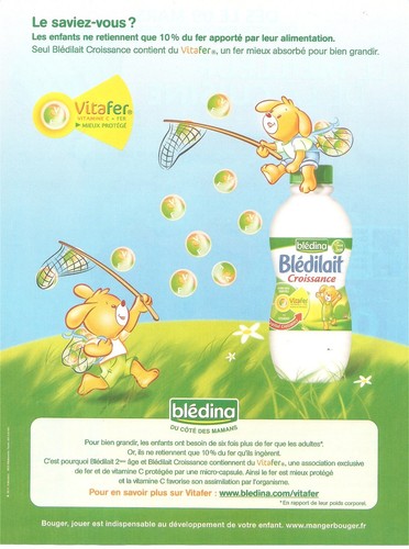 Publicite bledina blédilait - bledina,