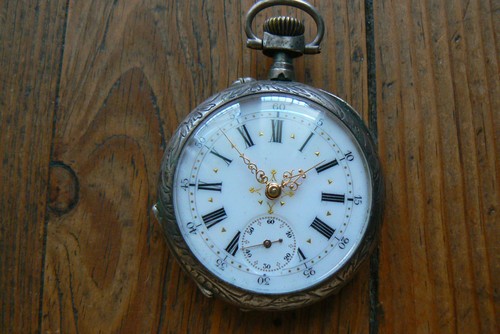 Montre gousset argent - , 43x59mm