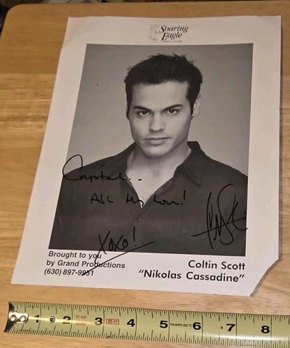 Coltin scott autographed - coltin,