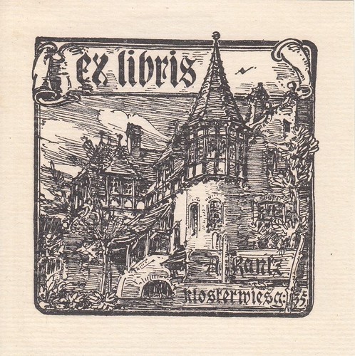 Exlibris livre plaque klischee - exlibris,