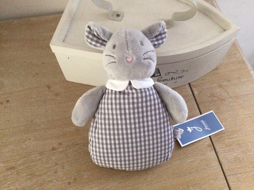 Doudou souris vichy jacadi - doudou,