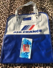 FRENCH AIR FRANCE 1960s AIRLINE TRAVEL FLIGHT LUGGAGE BAG~MADE IN FRANCE~UNUSED