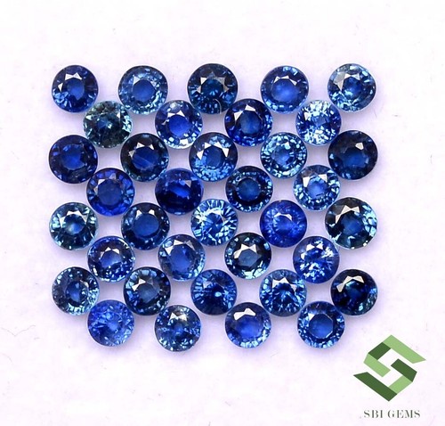 Saphir naturel bleu - mm,