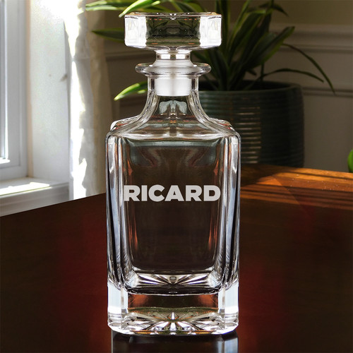 Ricard etched glass pastis - ricard,