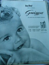 Publicité Advertising 1963 Bébé Guigoz Le Lait en poudre sucré