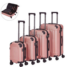 AREBOS Set de 4 valises de voyage Valises à coque dure Set de valises S-M-L-XL