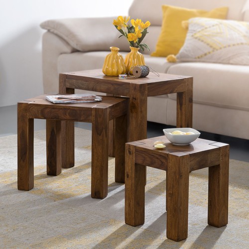 Finebuy tables gigogne bois - tables,