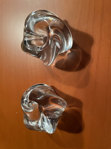 Paire bougeoir cristal - de,