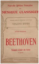 Partition Piano Collector " SONATE CLAIR DE LUNE 1er partie " par BEETHOVEN