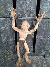 VINTAGE GOLLUM SMEAGOL SEIGNEUR DES ANNEAUX 2003 MARVEL AVEC MUR DECOR H 11 CM