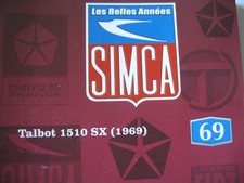 FASCICULE BOOKLET  69  SIMCA