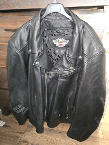 Harley davidson black - black, leather