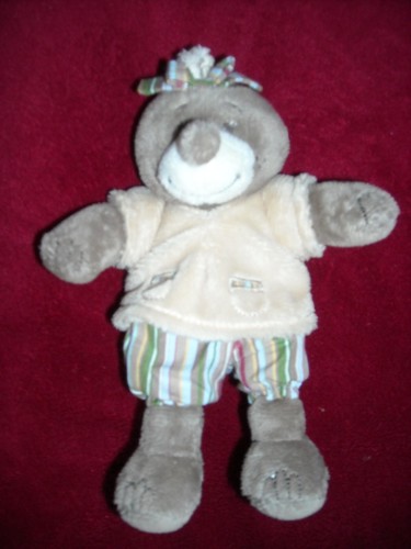 Peluche doudou taupe emma - taupe,