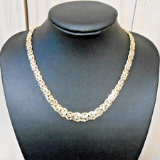 Collier jaune 18k maille - collier,