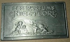 ancien miroir de poche rétro  | Parfum de luxe Nice Flore