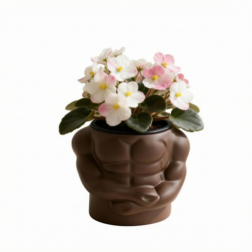 Cache pot musculaire résine - musculaire,