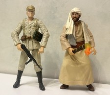Lot 2 Figurine Indiana Jones 2008 vintage Lucasfilm German soldier Sallah Hasbro