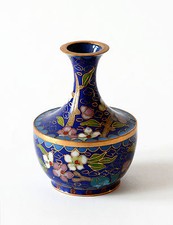 Vase Cloisonné Chinois Ancien H.8cm