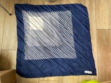 Ancien Foulard Carré De Soie