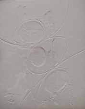 Très belle estampe abstraite de Silvano BOZZOLINI (1911-1998)