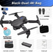 Drone pliable avec caméra HD grand angle pour touristes, hélicoptère RC, 4K.