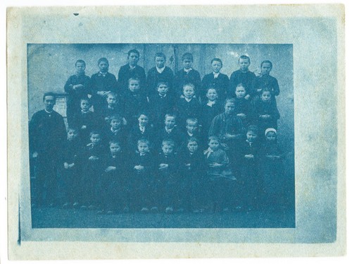 Photo vintage cyanotype - -, un