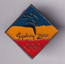 RARE PINS PIN'S .. OLYMPIQUE OLYMPIC SYDNEY 2000 TORCH RELAY ARGENT YELLOW ~25