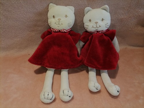 Doudou peluche chat - doudou, blanc