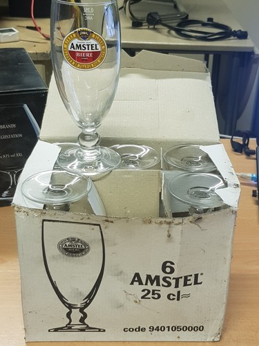 Verres pied bière - bière, amstel
