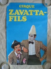 AFFICHE CIRQUE  ZAVATTA FILS