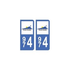 974 La Réunion autocollant