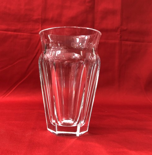 Vase cristal taillé signé - cristal,