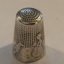 ancien dé a coudre en argent