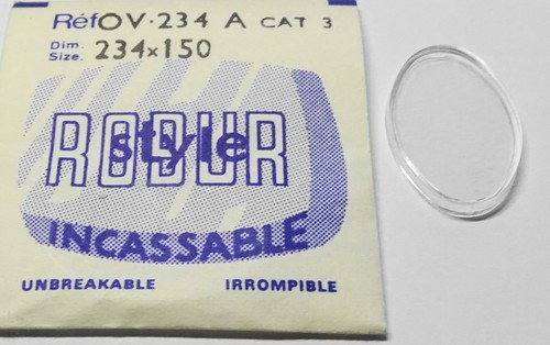 Verre montre ovale x - 23.4, 15