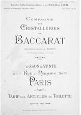Cristal baccarat catalogue - cristal, baccarat,