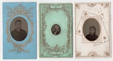 photo 3 cdv ferrotype