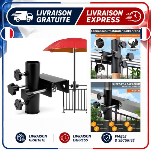 Support parasol balcon métal - support,