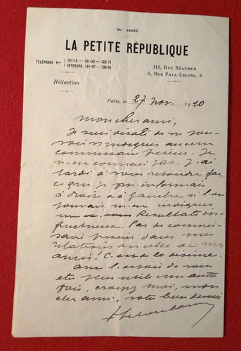 Ce54 lettre signée - ce54, signÉe-