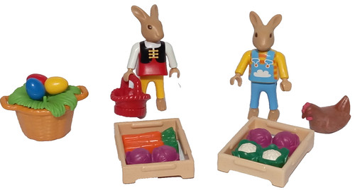 Playmobil lot figurines lapins - figurines,